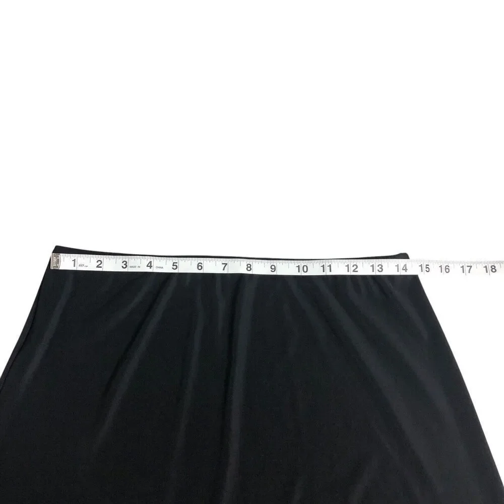 Vintage AGB Byer California Skirt Womens‎ M Black Stretch Ruffle Hem Gothic Y2K